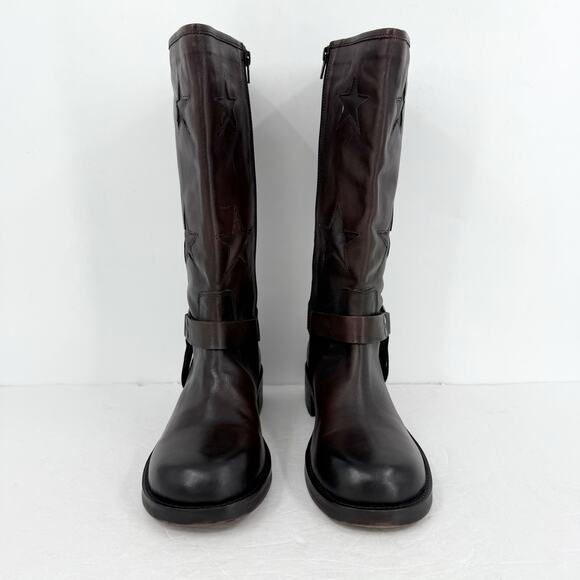Vintage Foundry Women Mathilde Calf High Boot US 10 EU 41 Dark Brown Leather EUC - Picture 6 of 13